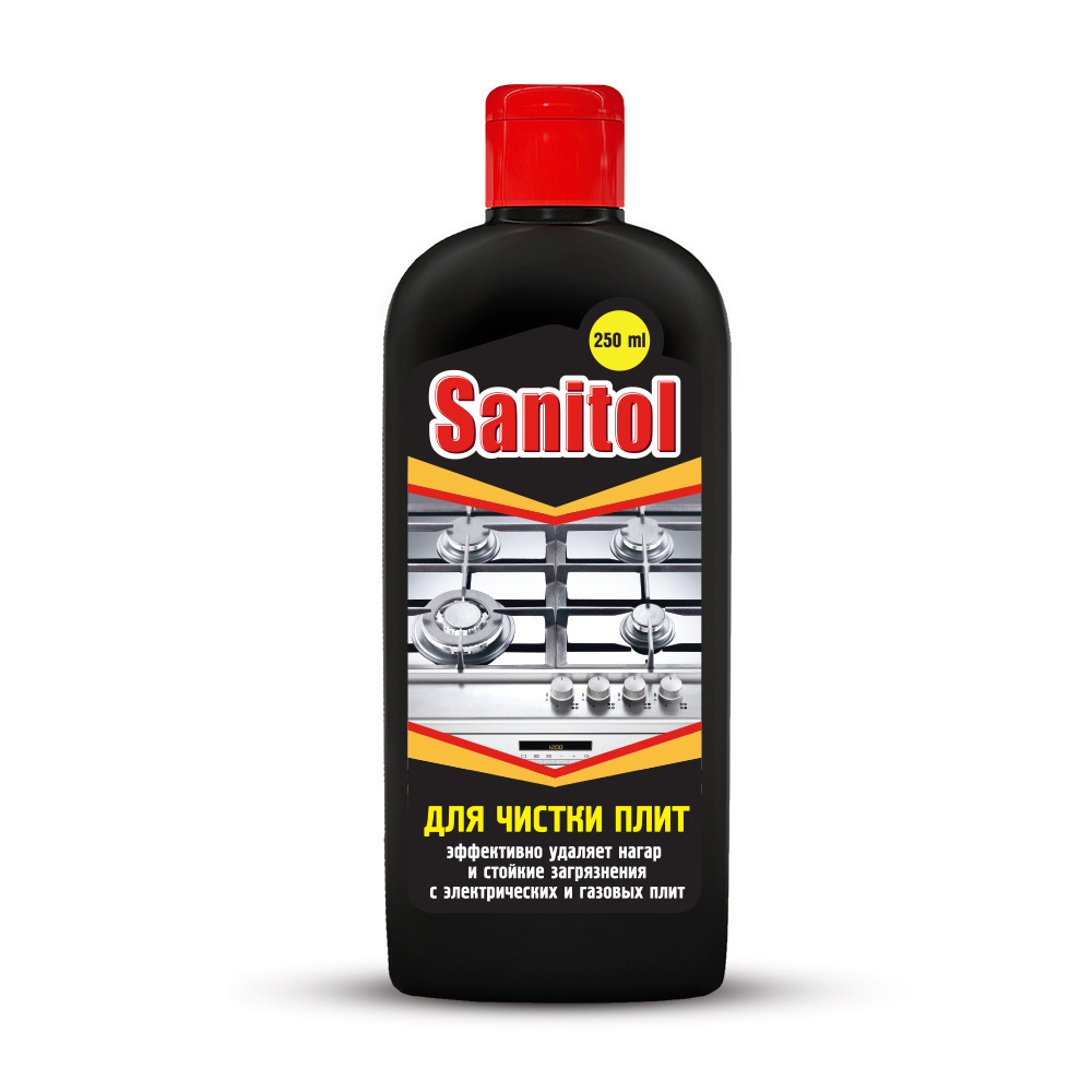 Sanitol Чистящее средство для чистки плит и изделий из стеклокерамики, нержавеющей стали и металла 250 #1