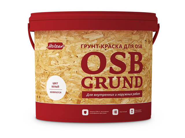 грунт-краска HOLZER OSB Grund 4кг белая, арт.82892 #1