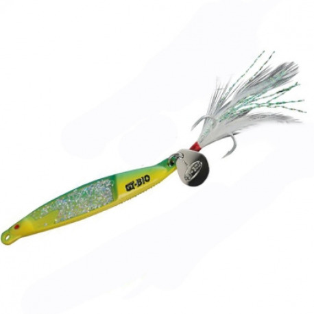 GT-Bio, Блесна Long Fast Fish II, 76мм, 15г, Yellow+Green, Owner #1