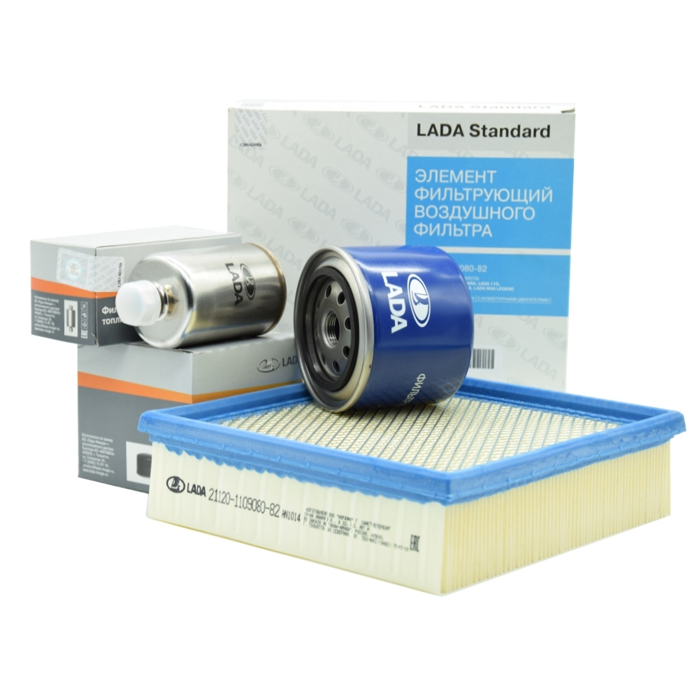 LADA Комплект оригинальных фильтров ВАЗ-2107 с инжекторным двигателем ВАЗ (LADA) 2107 2108 2109 2110 #1