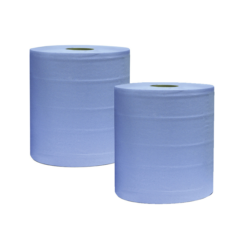 Бумага протирочная в рулоне синяя, 2-х слойная, лист 330x350 мм, 1000 отрывов, комплект 2 рулона  #1