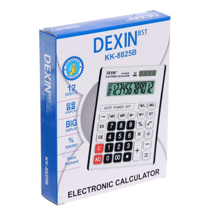 Калькулятор настольный "DEXIN" 12 - разрядный КК - 8825В #1