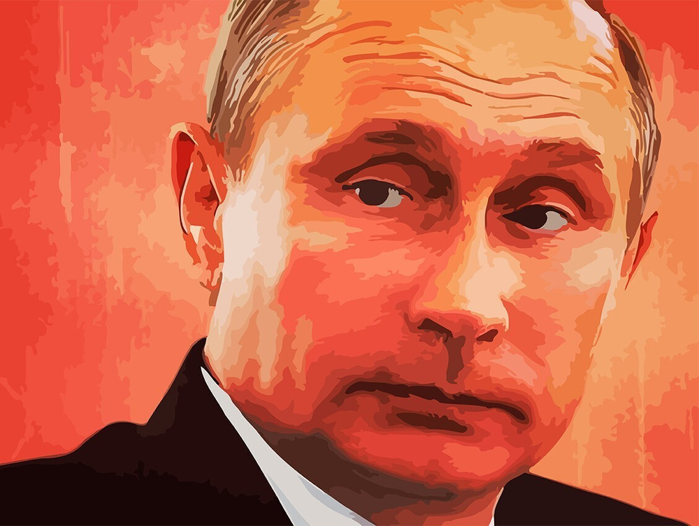 Картина по номерам на холсте Путин (Президент, Шеф, Босс) - 8221 Г 30x40  #1