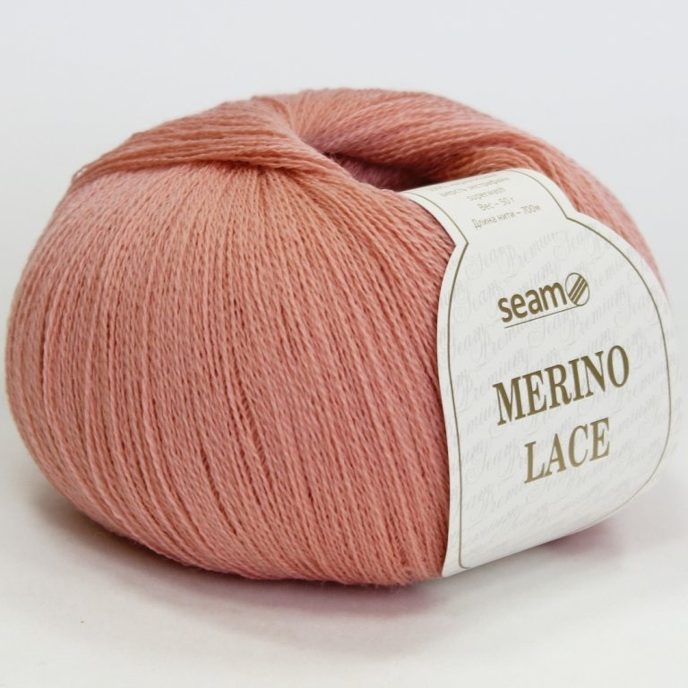 Пряжа Merino LACE цвет 28, 2шт*(700м/50г), 100% мериносовая шерсть #1