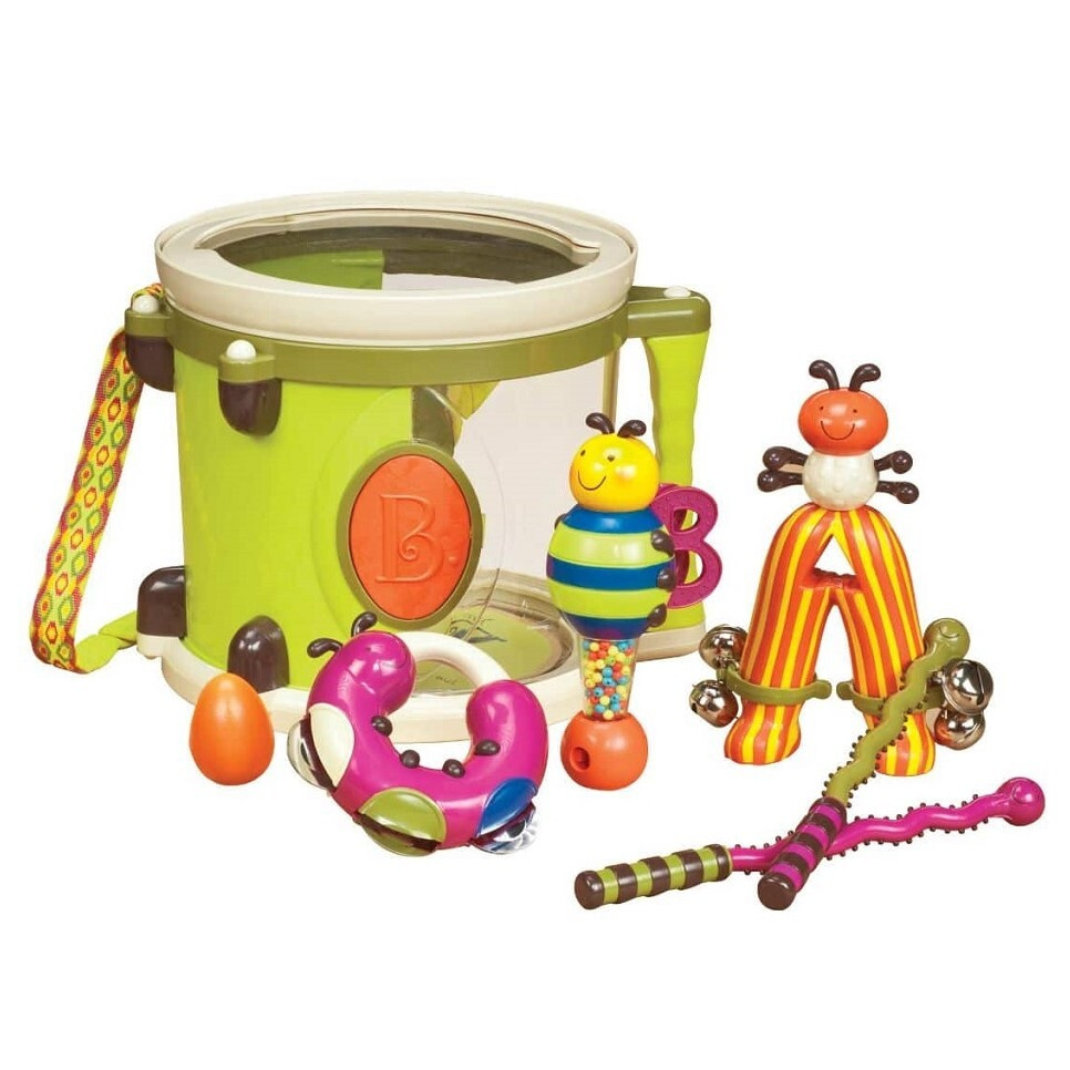 Набор музыкальных инструментов B.Toys (Battat)с барабаном и погремушками Парам-пам-пам  #1