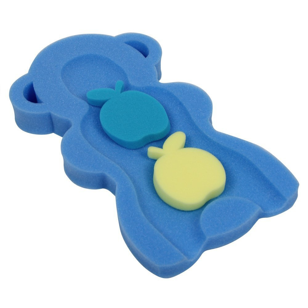 Вкладка в ванночку матрасик для купания с игрушками синий  #1