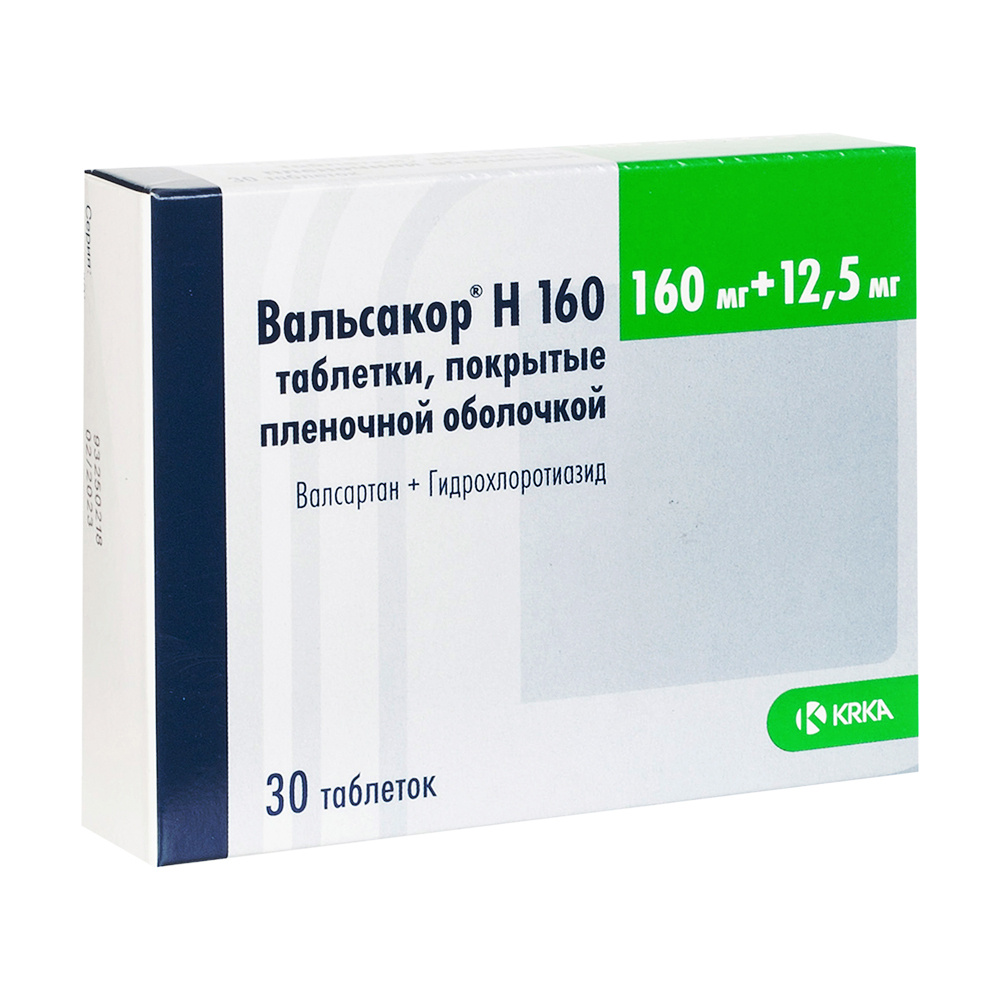 Вальсакор Н 160, таблетки покрытые пленочной оболочкой 160 мг+12.5 мг, 30  штук — купить в интернет-аптеке OZON. Инструкции, показания, состав, способ  применения