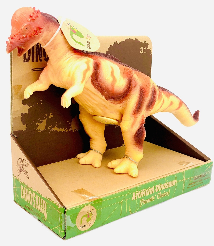 Фигурка Динозавр Artificial Dinosaur, 32х19х8 см, игрушка динозавр со звуком, резиновый динозавр  #1