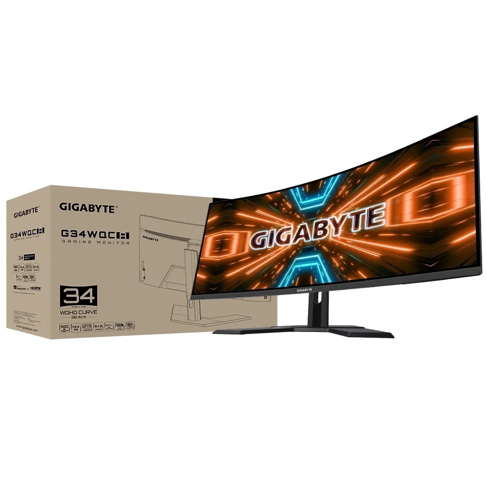 Gigabyte 34" Монитор LCD 34" G34WQC A-EK GIGABYTE_483731 озон, черный #1