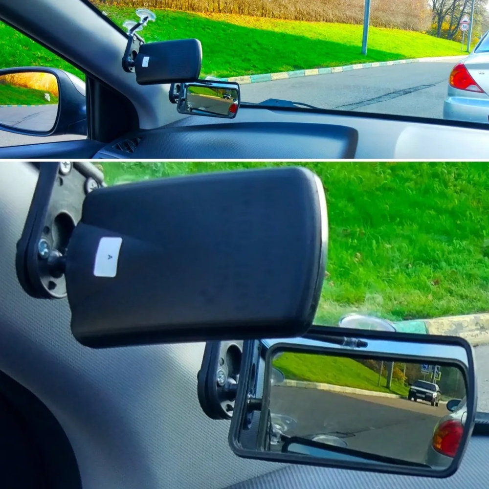 Система зеркал "Кругозор", перископические зеркала обгона для автомобилей с правым рулем  #1