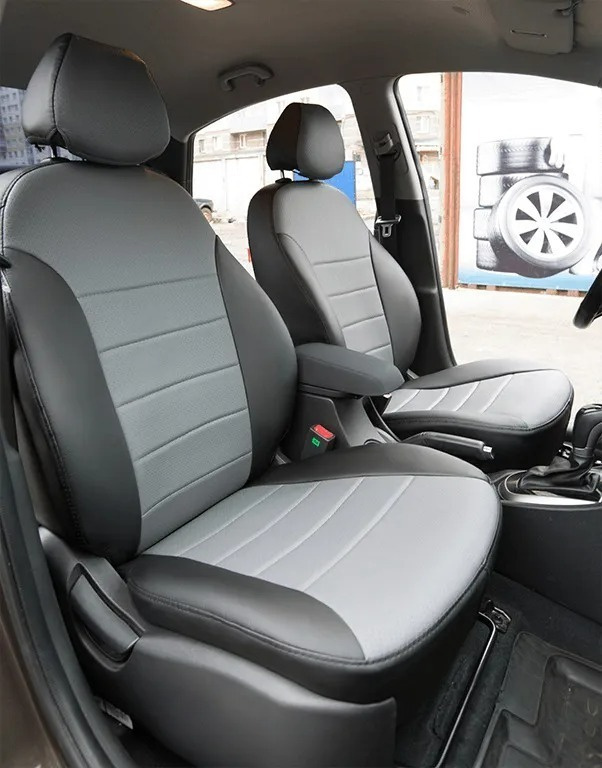 Чехлы на автомобильные сидения АВТОБРАТ для Хендай Крета (Hyundai Creta) с 16г. Авточехлы из экокожи #1