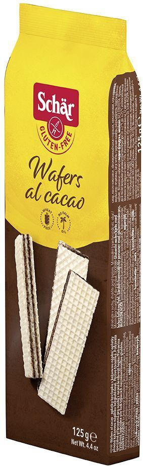 Вафли с какао "Wafers al cacao" без глютена, 125 г #1