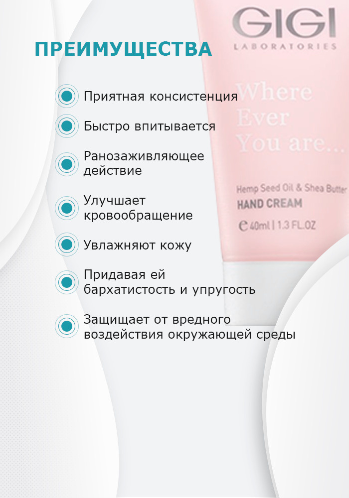 GIGI / GAP Hand Cream / Крем для рук с Маслом Ши, 40 мл #1