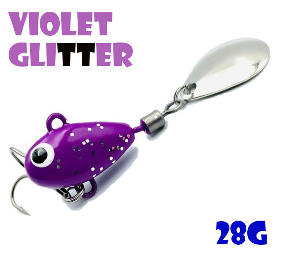 Тейл-Спиннер Uf-Studio Hurricane 28g #Violet Glitter #1
