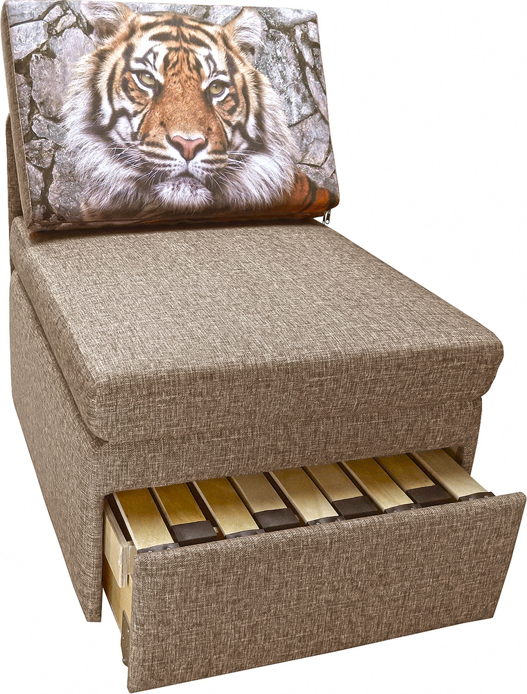 Кресло-кровать Студия-Ф Миник 3в1 "на вырост" 65х89х74 см, с ящиком, без подлокотников без ДСП, выкатной #1