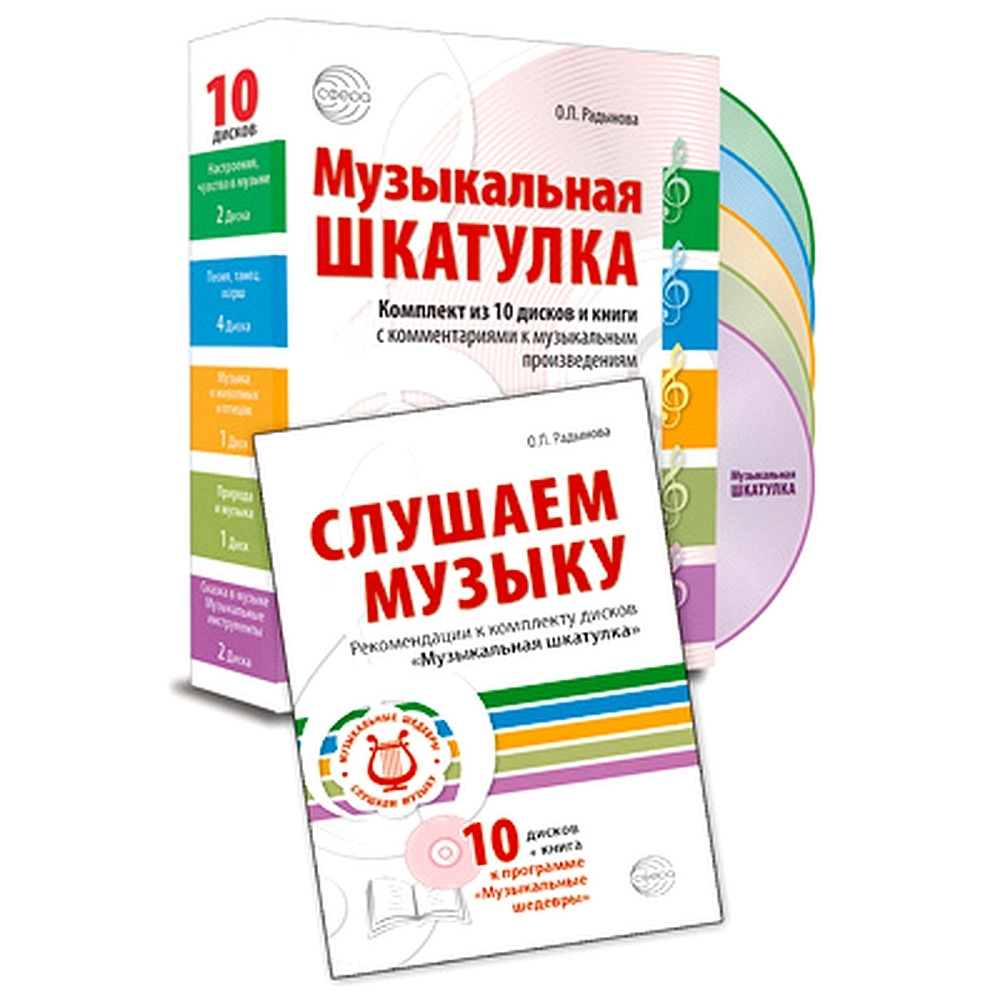 Набор книг о музыке. МУЗЫКАЛЬНЫЕ ШЕДЕВРЫ. Музыкальная шкатулка 10 CD и ...