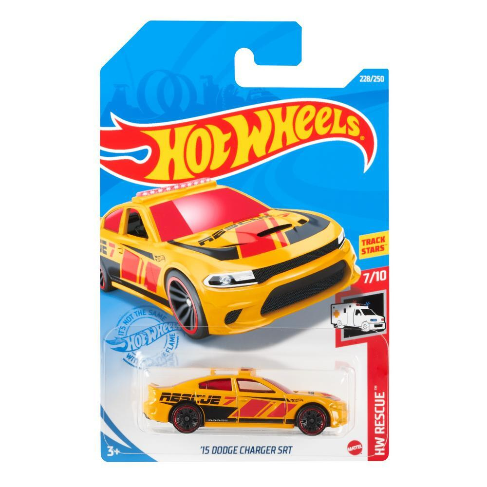 GTB14 Машинка металлическая игрушка Hot Wheels коллекционная модель 15 DODGE CHARGER SRT желтый  #1