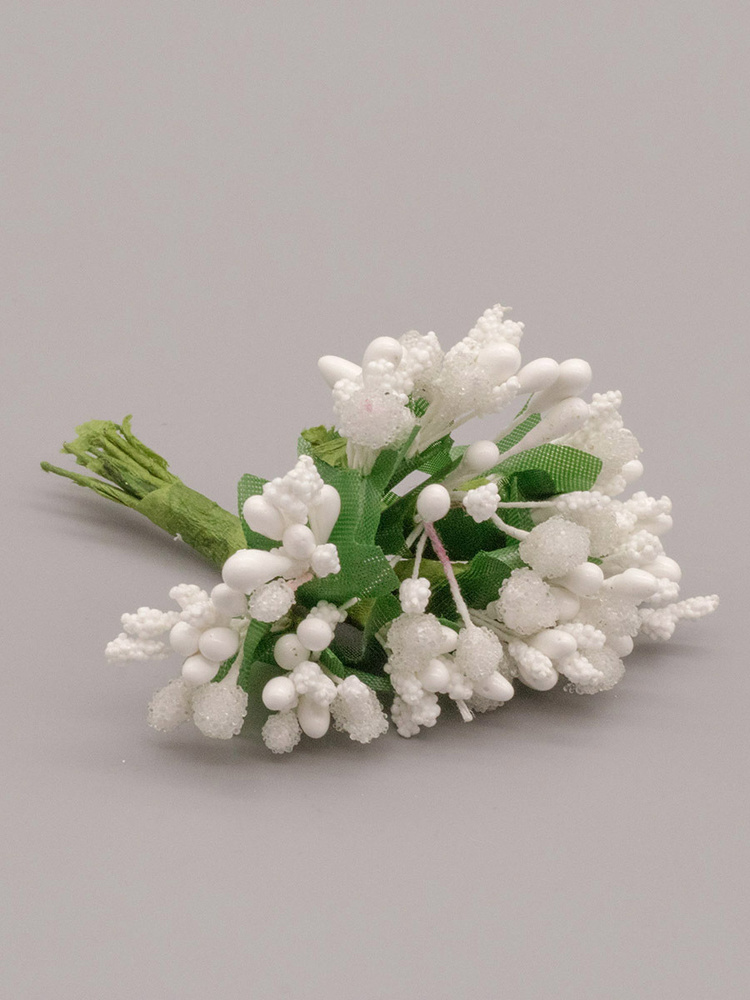 Букетик декоративных цветов, 2 см (12 шт/упак), Айрис #1