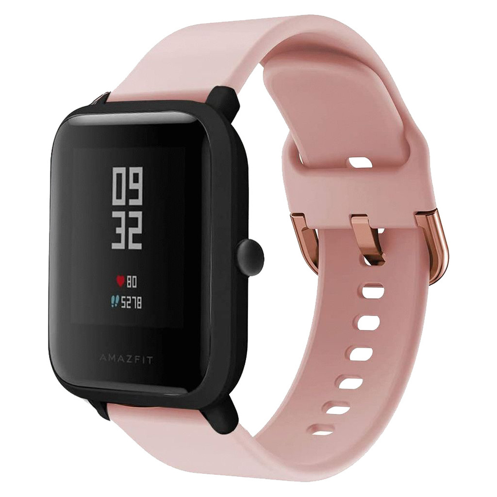 Спортивный силиконовый ремешок для Amazfit GTR 42mm / Bip / GTS (20мм) 0086-02-6, розовый  #1