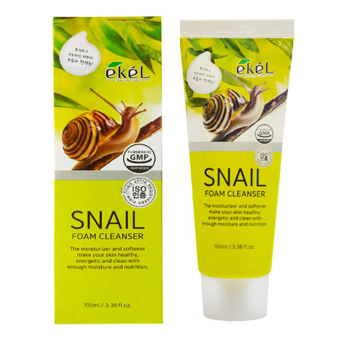 EKEL Foam Cleanser Snail Пенка для умывания с муцином улитки #1