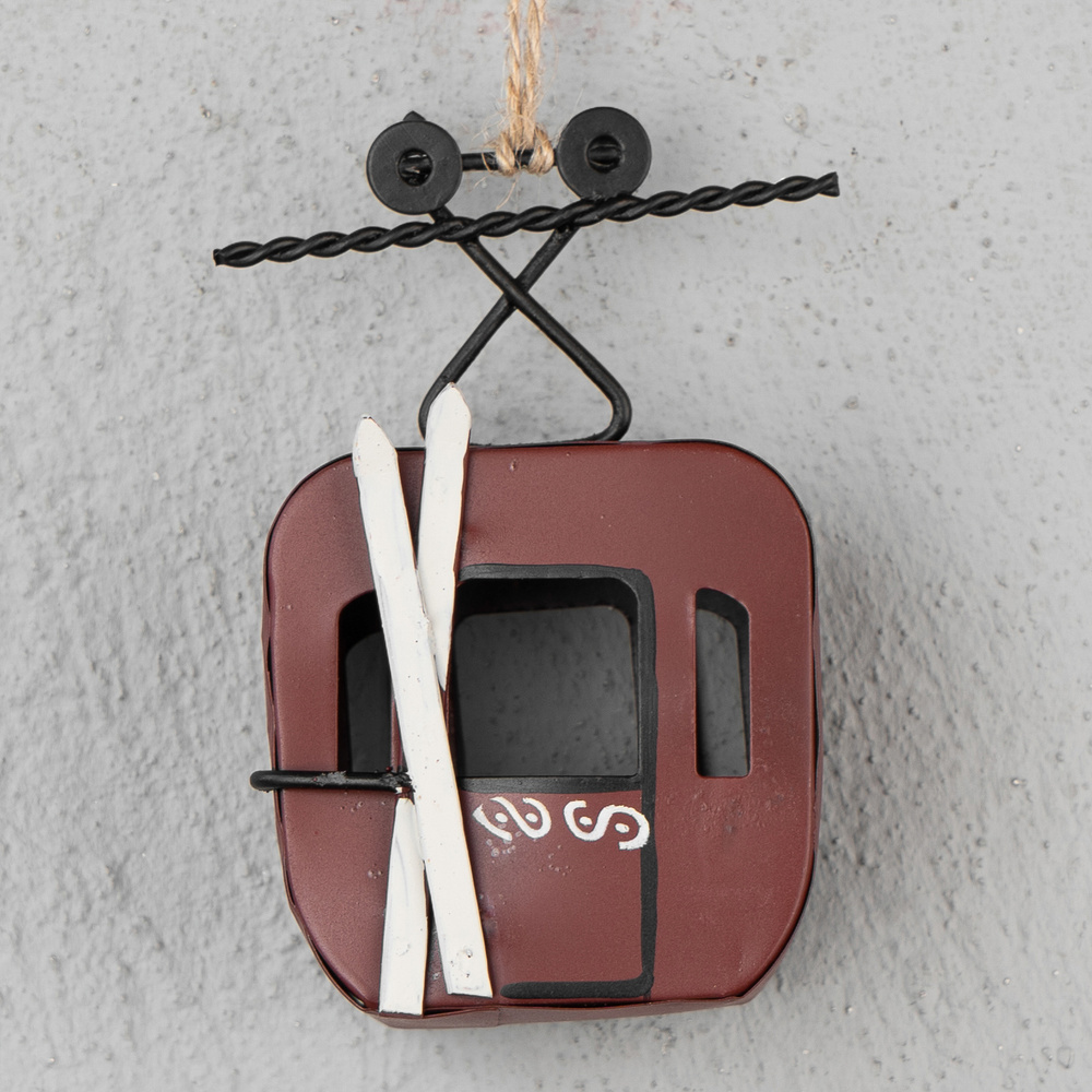 Подвесное украшение Hanging Red Cable Car 11 cm #1