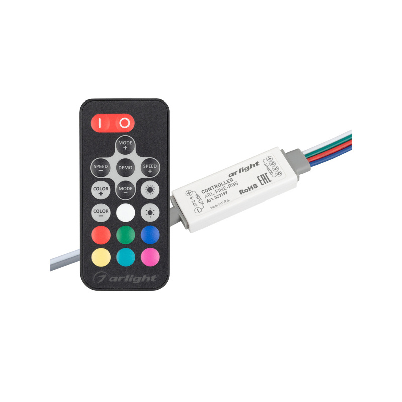 Контроллер ARL-FINE-RGB Black (5-24V, 3x2A, RF ПДУ 18кн) (Arlight, IP20 Пластик, 1 год) 027197  #1