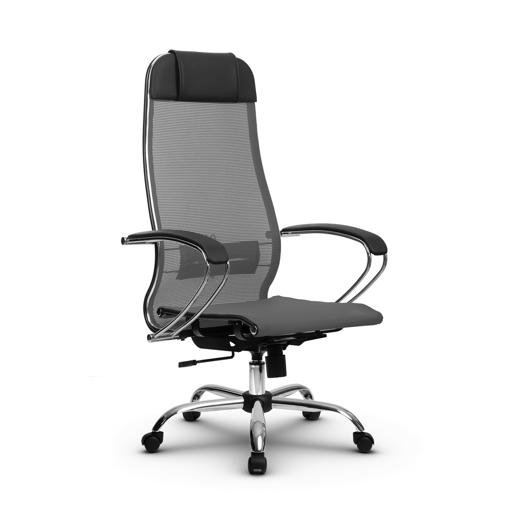Компьютерное кресло МЕТТА-12(MPRU)/подл.131/осн.003 серый #1