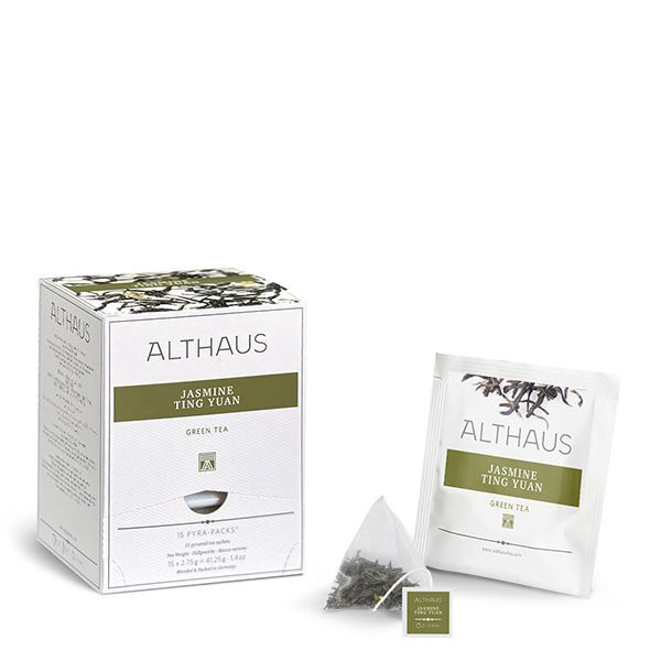 Чай зеленый Althaus Jasmine Ting Yuan 2,75гр.,коробка 15 пакетиков #1