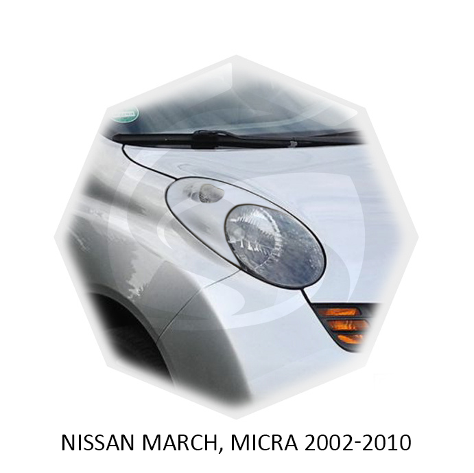 Nissan March 12, Micra 2003-2009 Реснички на фары #1