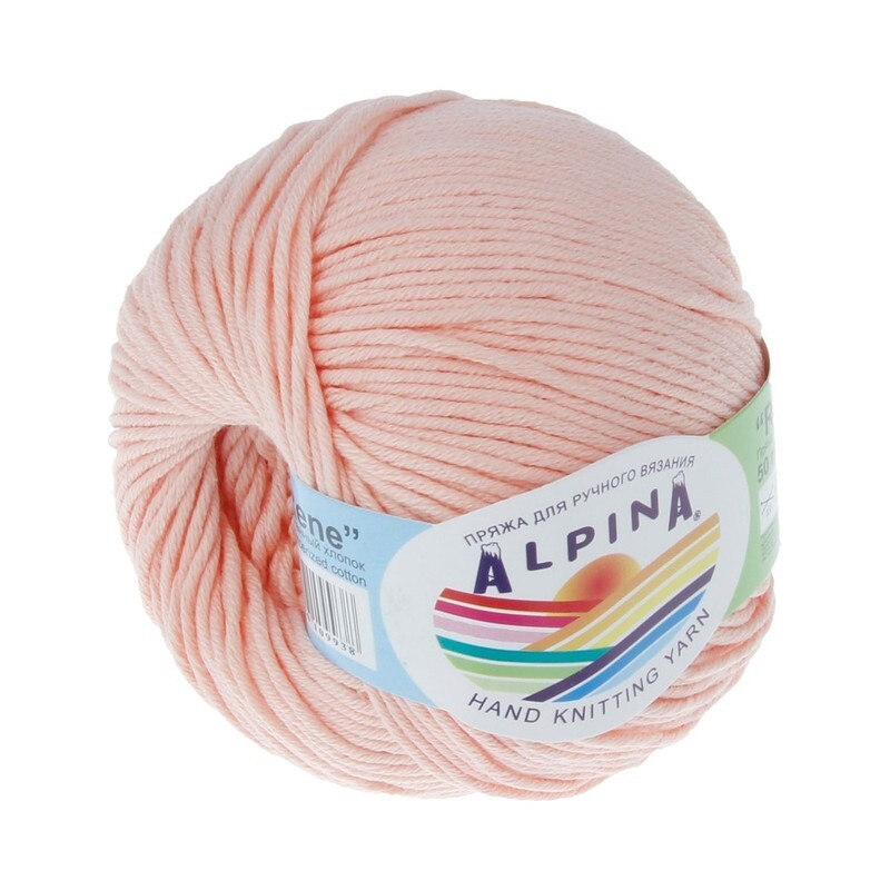 Пряжа Rene Alpina цвет 011 персиковый, 4шт*(105м/50г), 100% мерсеризованный хлопок  #1
