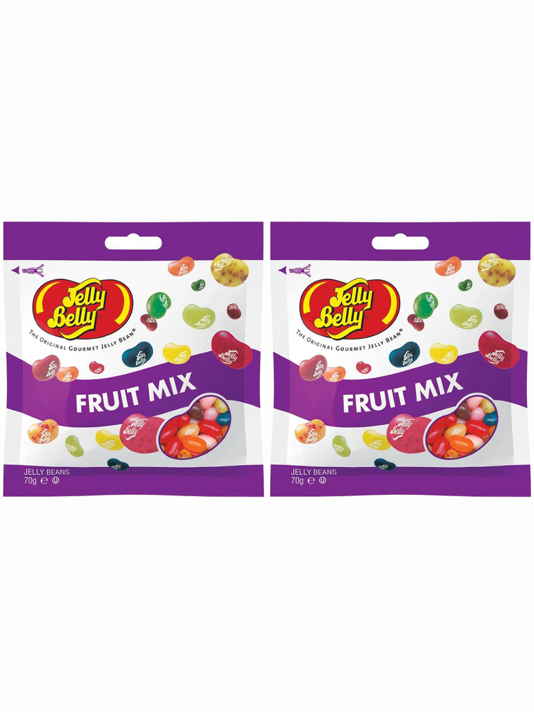 Драже жевательное Jelly Belly Фруктовое ассорти 70г пакет 2 шт.  #1