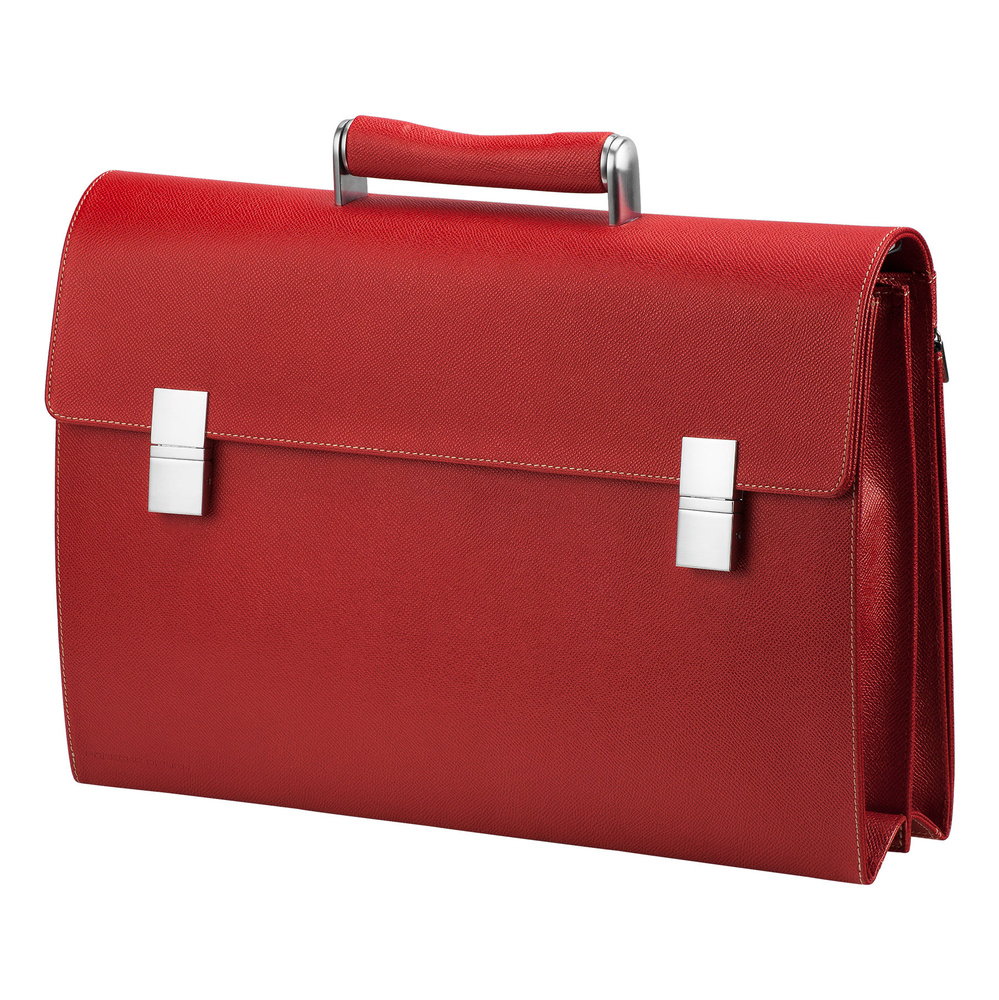 Портфель женский Porsche Design French Classic Red М, PD 09/53/49874-60, 10х43 см.  #1