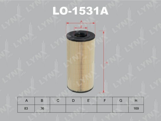 LYNXauto Фильтр масляный арт. LO1531A #1