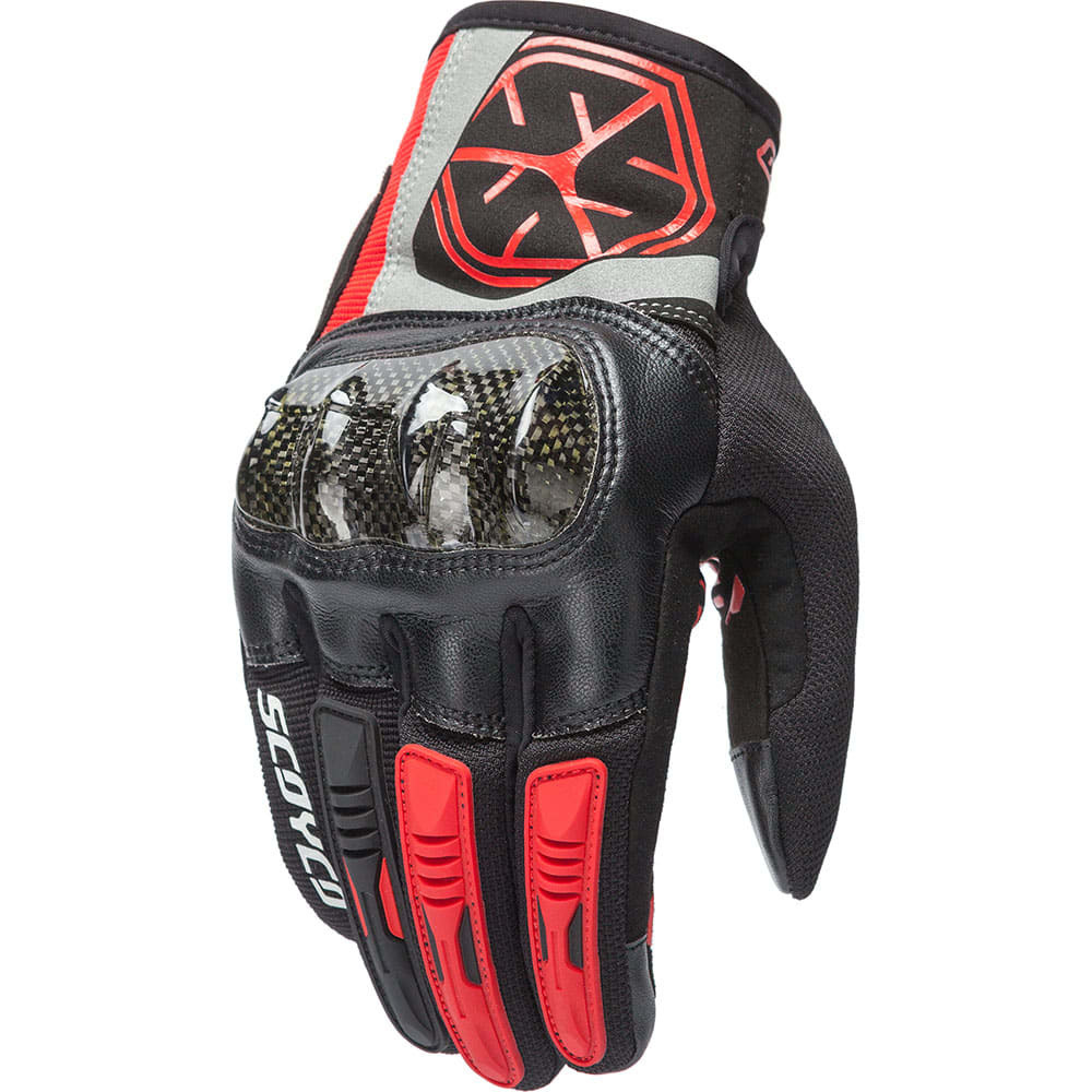 Перчатки Scoyco MC122 (Carbon) Red M #1