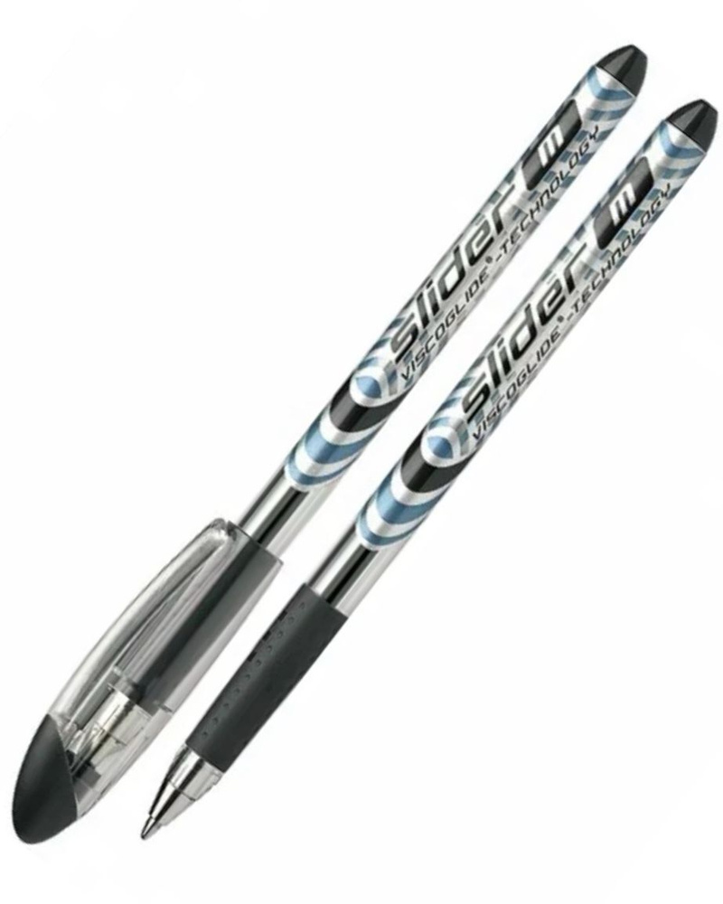 2 шт Шариковая ручка Schneider Slider Basic M 1.0 мм, черная #1