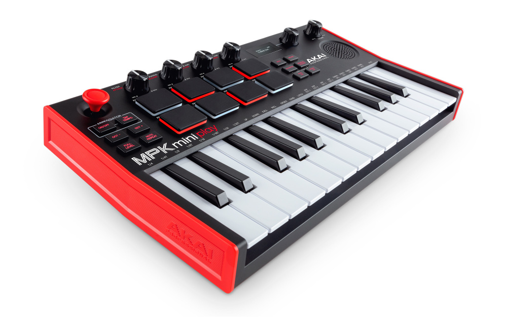 AKAI MPK MINI PLAY MK3 USB/MIDI-клавиатура контроллер с 8 пэдами и встроенным динамиком  #1