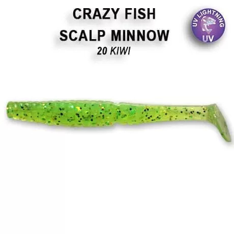 Силиконовые приманки Crazy Fish Scalp minnow 3.2" 7-80-20-6, 5шт. #1