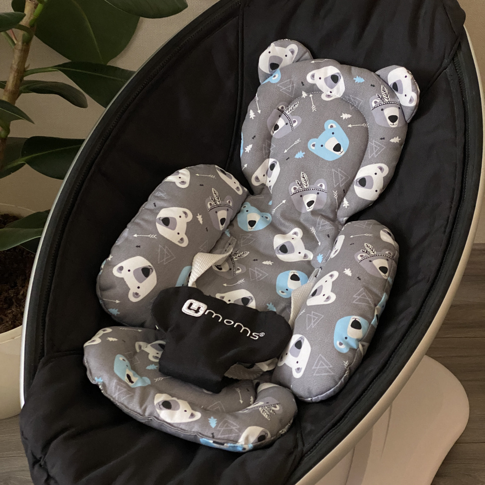 4moms mamaRoo rockaRoo вкладыш позиционер для электронных качелей Мамару Мишки с ушками  #1