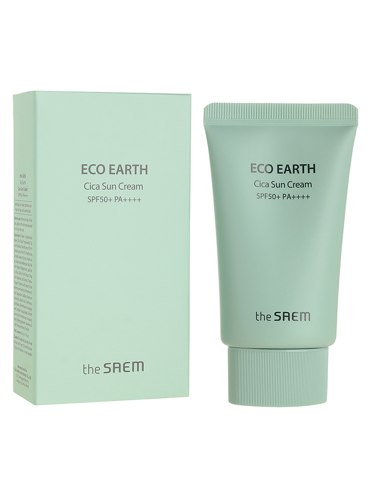 The Saem Солнцезащитный крем с центеллой Eco Earth Cica Sun Cream SPF50+, 50мл  #1