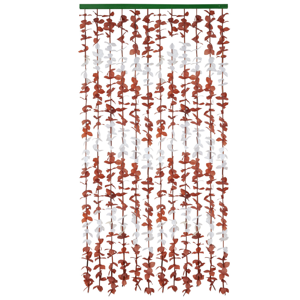 Штора декоративная из бусин - листочков и лепестков в межкомнатный дверной проем  #1