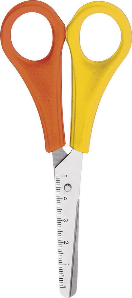 Ножницы для левшей канцелярские детские Westcott Kids 13 см, закругленные лезвия, оранжевый, блистер #1