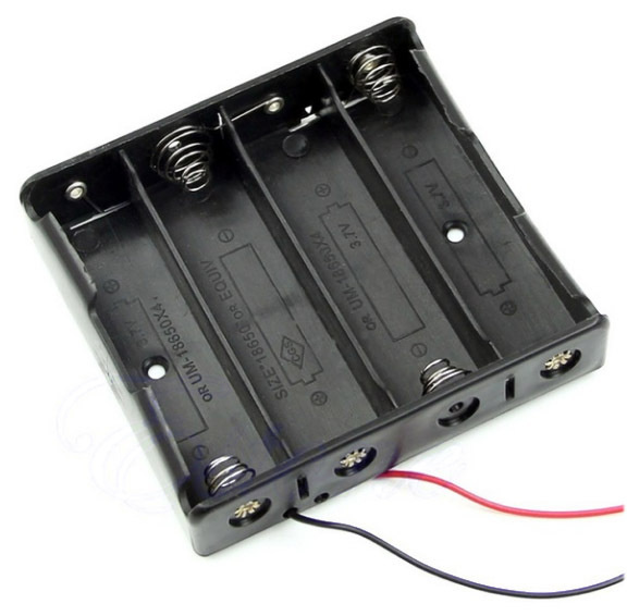 2 шт! Батарейный отсек для аккумуляторов 4 х 18650 Li-Ion (14.8В) /бокс ...