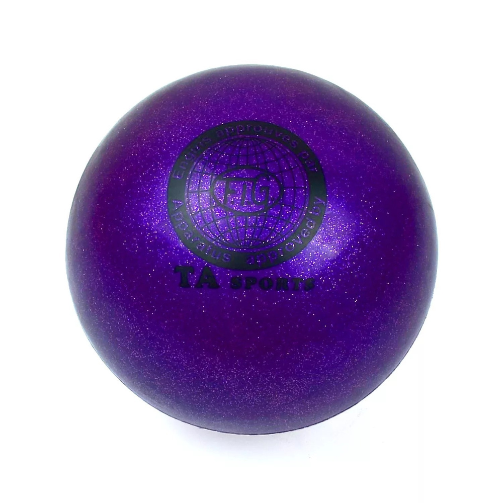 Мяч для художественной гимнастики CLIFF диаметр-18см, 300 г, блеск фиолетовый  #1
