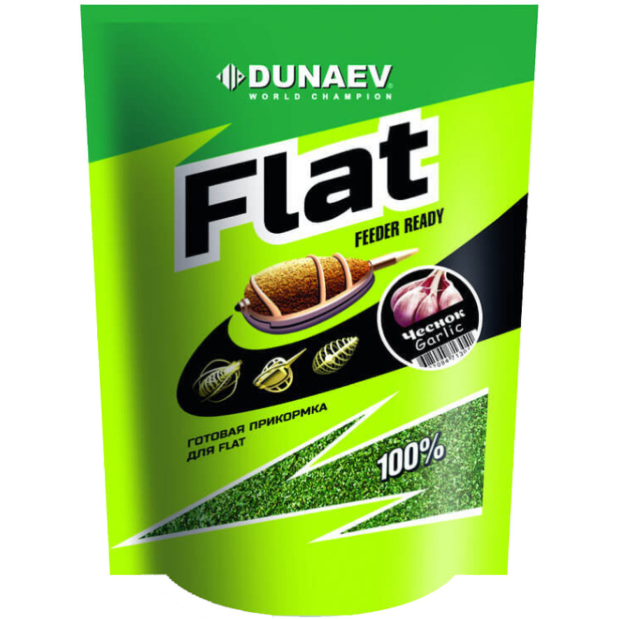 Прикормка Dunaev FLAT Feeder Ready Чеснок 1 кг #1