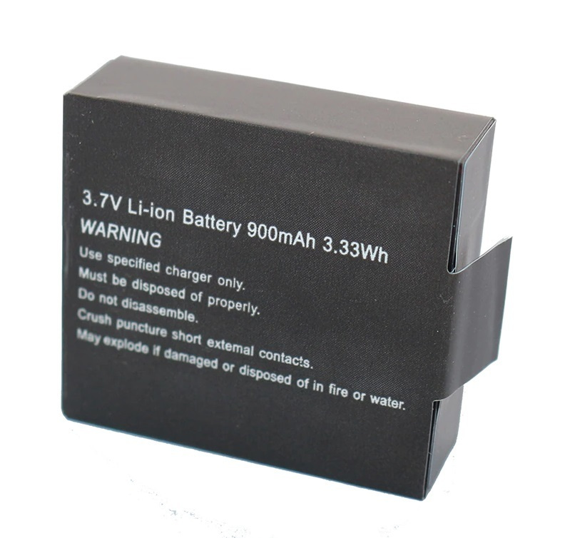 Аккумулятор 900 mAh для экшн камер Sjcam SJ4000/5000/M10/1000 F10 и др. #1