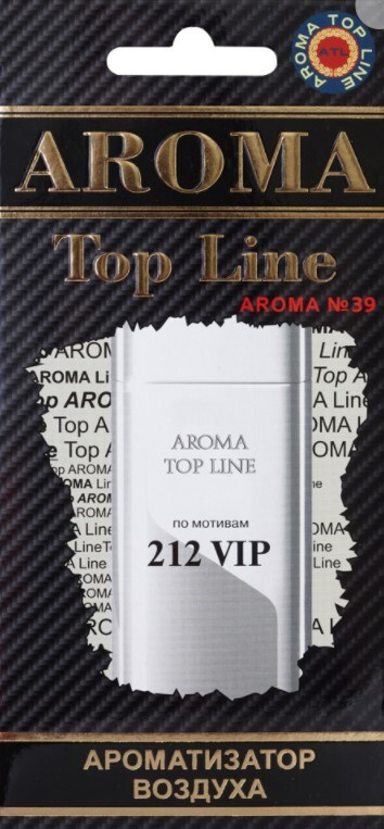 Ароматизатор на зеркало Aroma Top Line №39 Carolina Herrera 212 VIP картон  #1