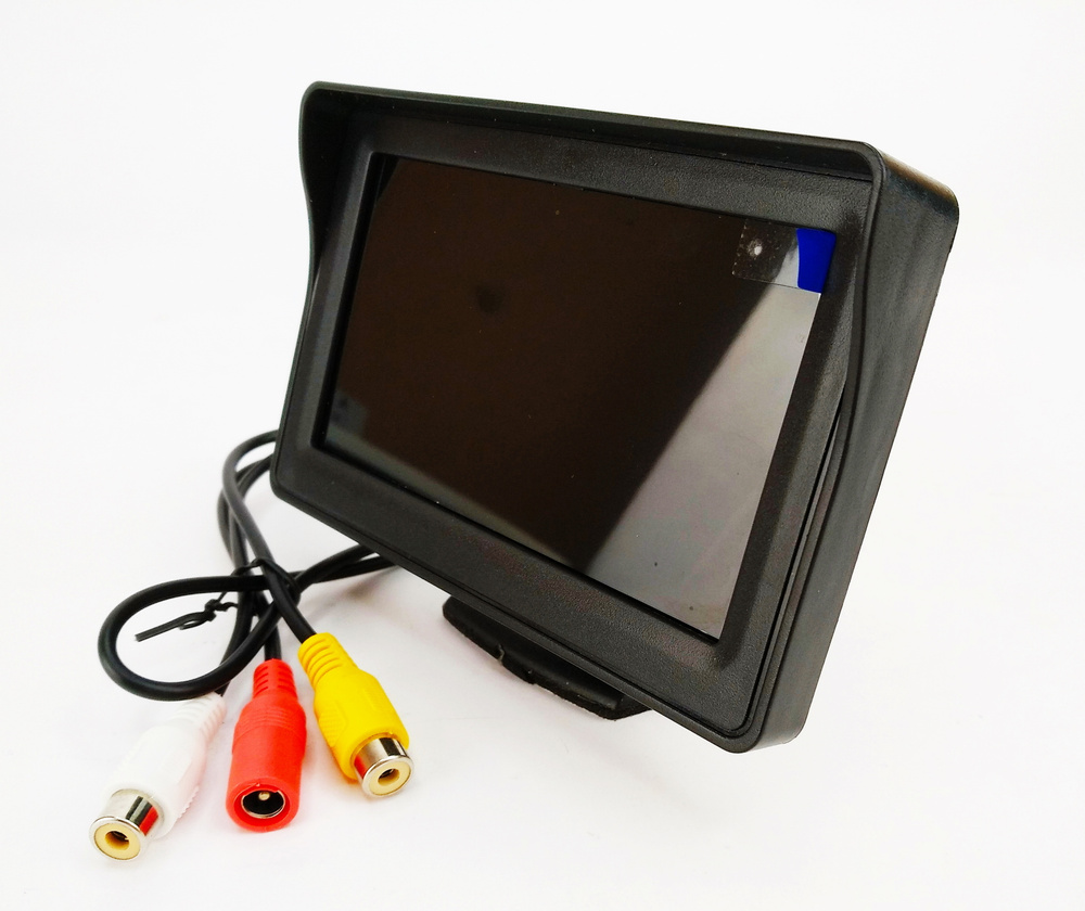 Автомобильный монитор для камеры заднего вида M 842/ Диагональ 4,3 дюйма/Цветной светодиодный монитор/Регулировка #1