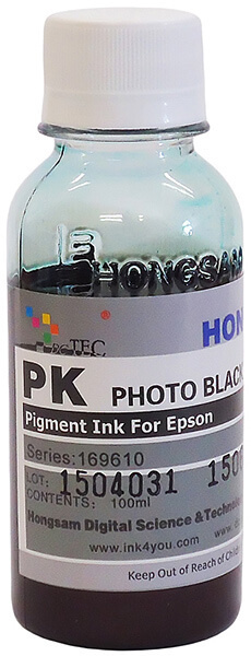 Чернила DCTec пигментные Epson R2000 Photo Black (фото черный) 100 мл #1