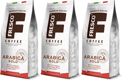 Кофе Fresco Arabica Solo в зернах 1 кг, комплект: 3 упаковки по 1 кг  #1