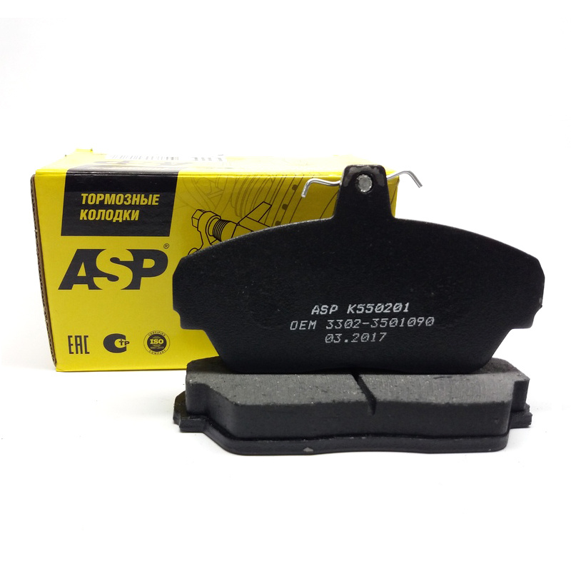 Колодки тормозные ASP передние тормозные ГАЗ 3302 ASP K550201 Передние ...